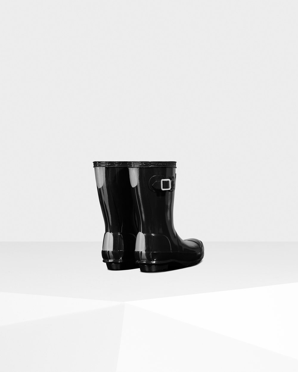 Botas de Lluvia Hunter Niños - Original Little Gloss - Negros - WBACYMT-10